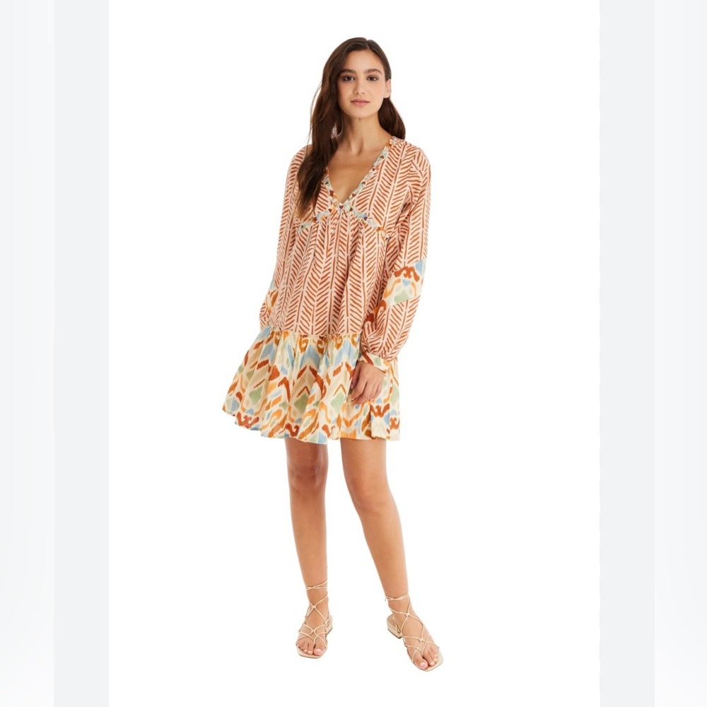 Allison NY MIRABELLE DRESS IKAT MIX IKAT MIX